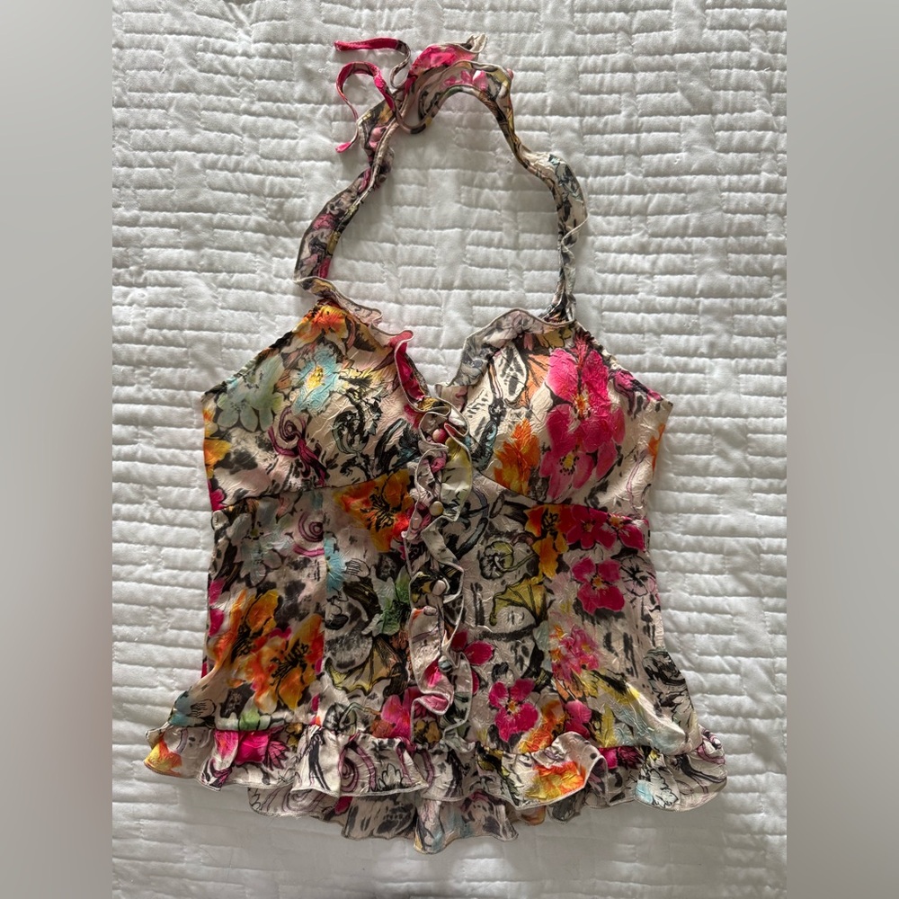 Nicole Benisti Flora Halter. Size M. NWT